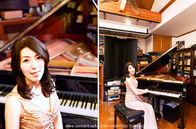 ピアニストの三宅美紀子さん。